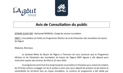 avis consultation public bassin Agout