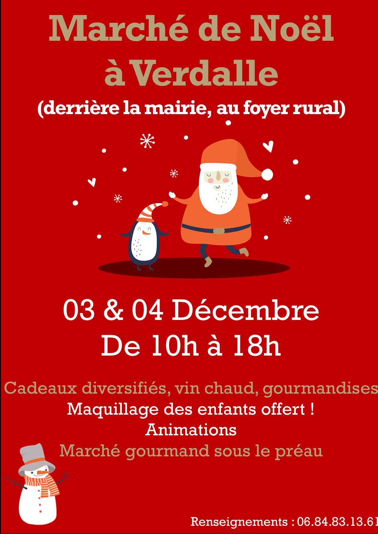 affiche marché de noël