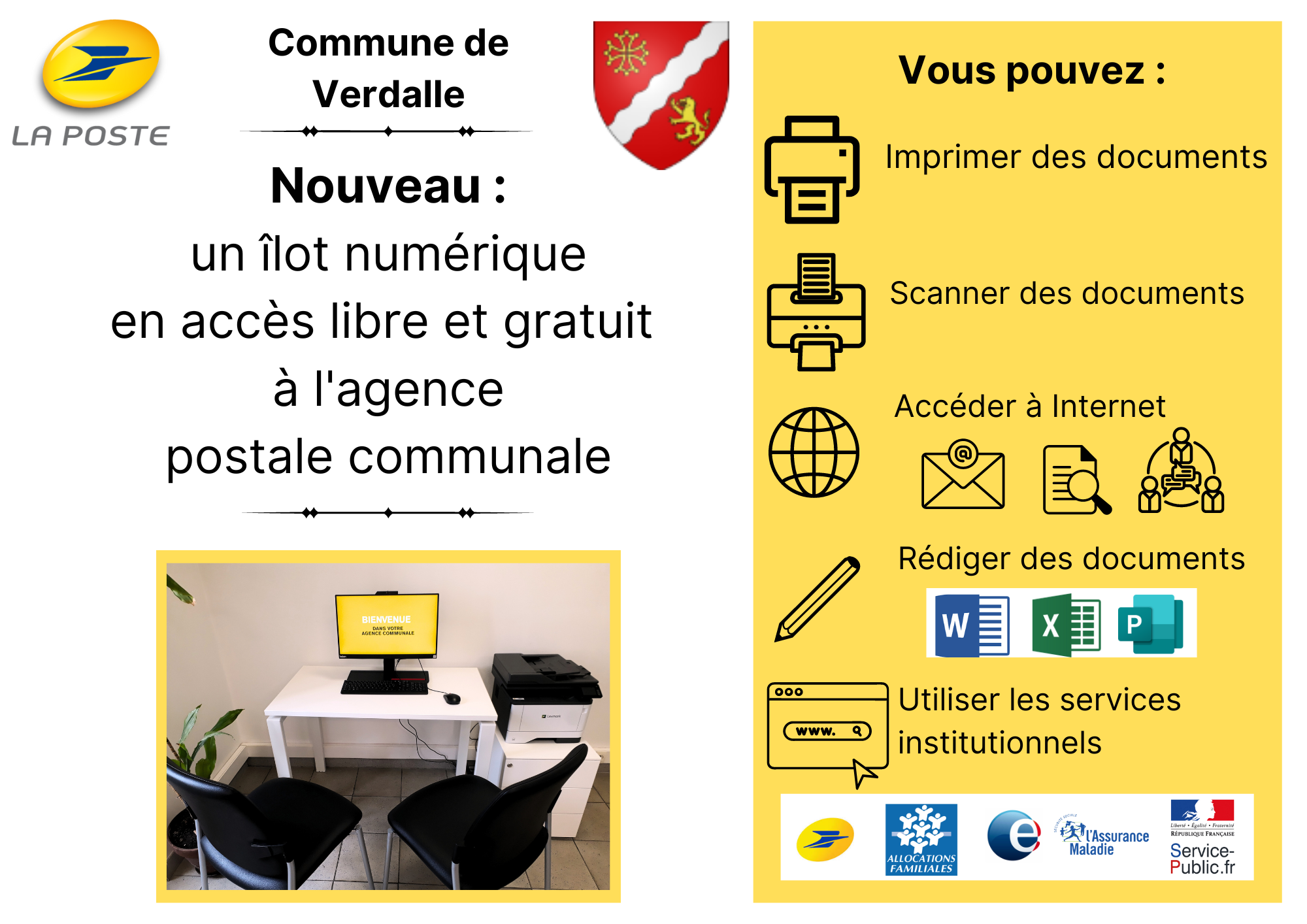 affiche ilot numérique
