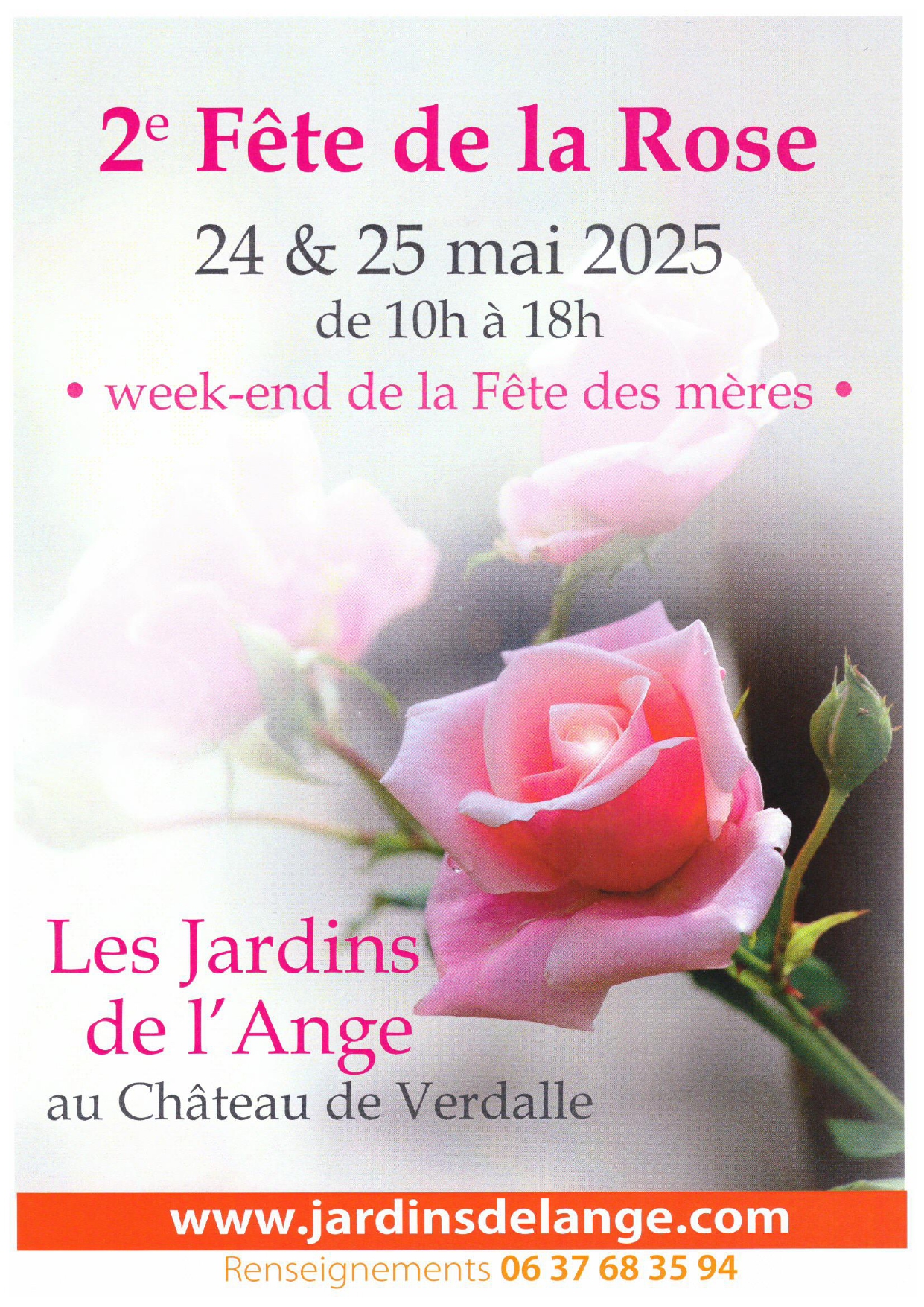 affiche 2ème fête de la rose