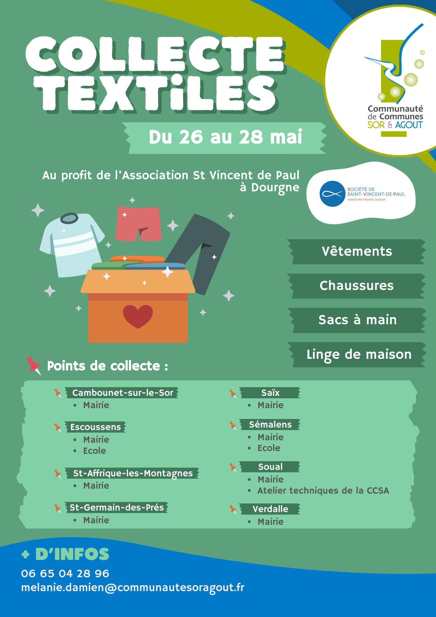 affiche collecte textile