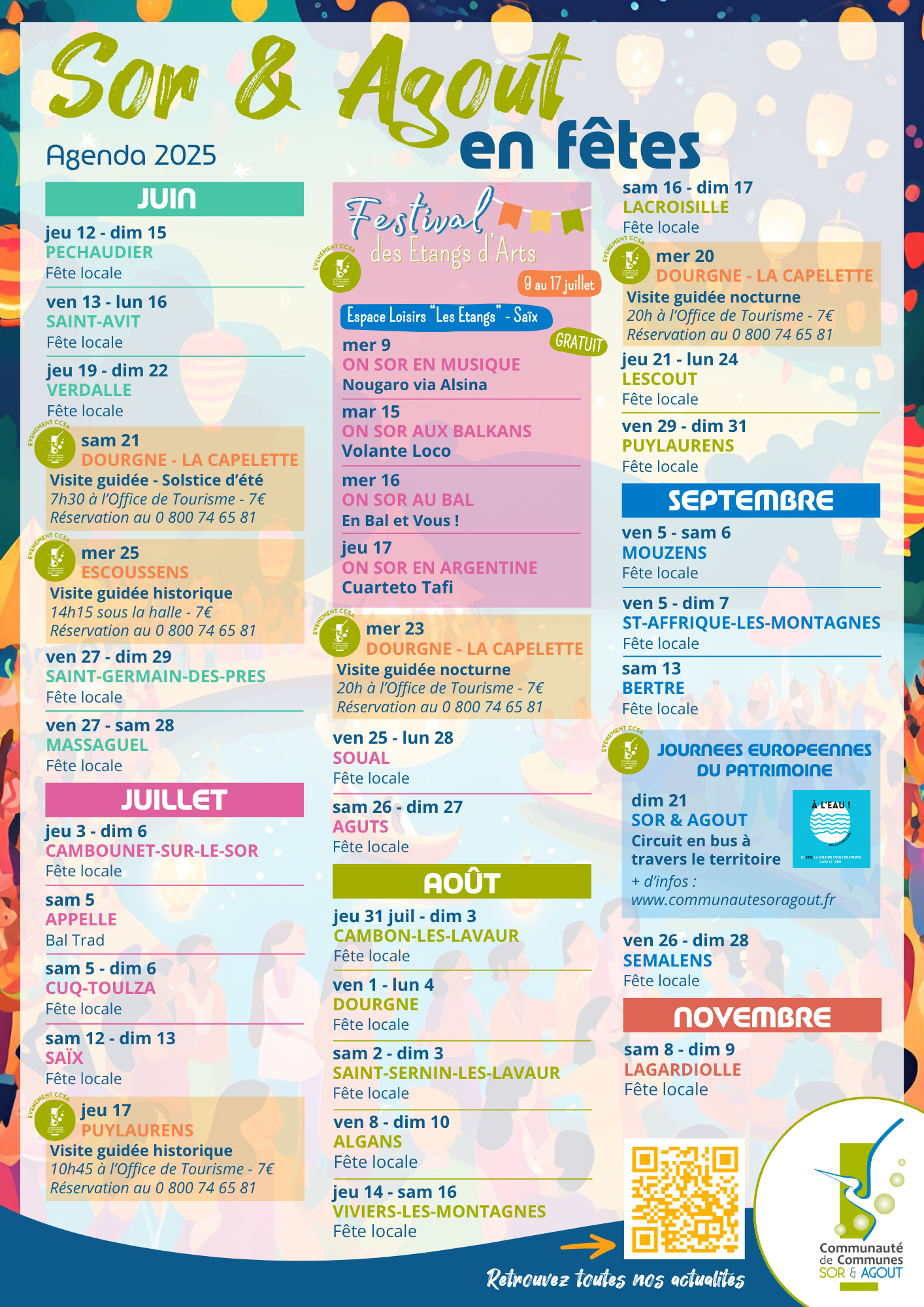 affiches Sor Agout en fêtes