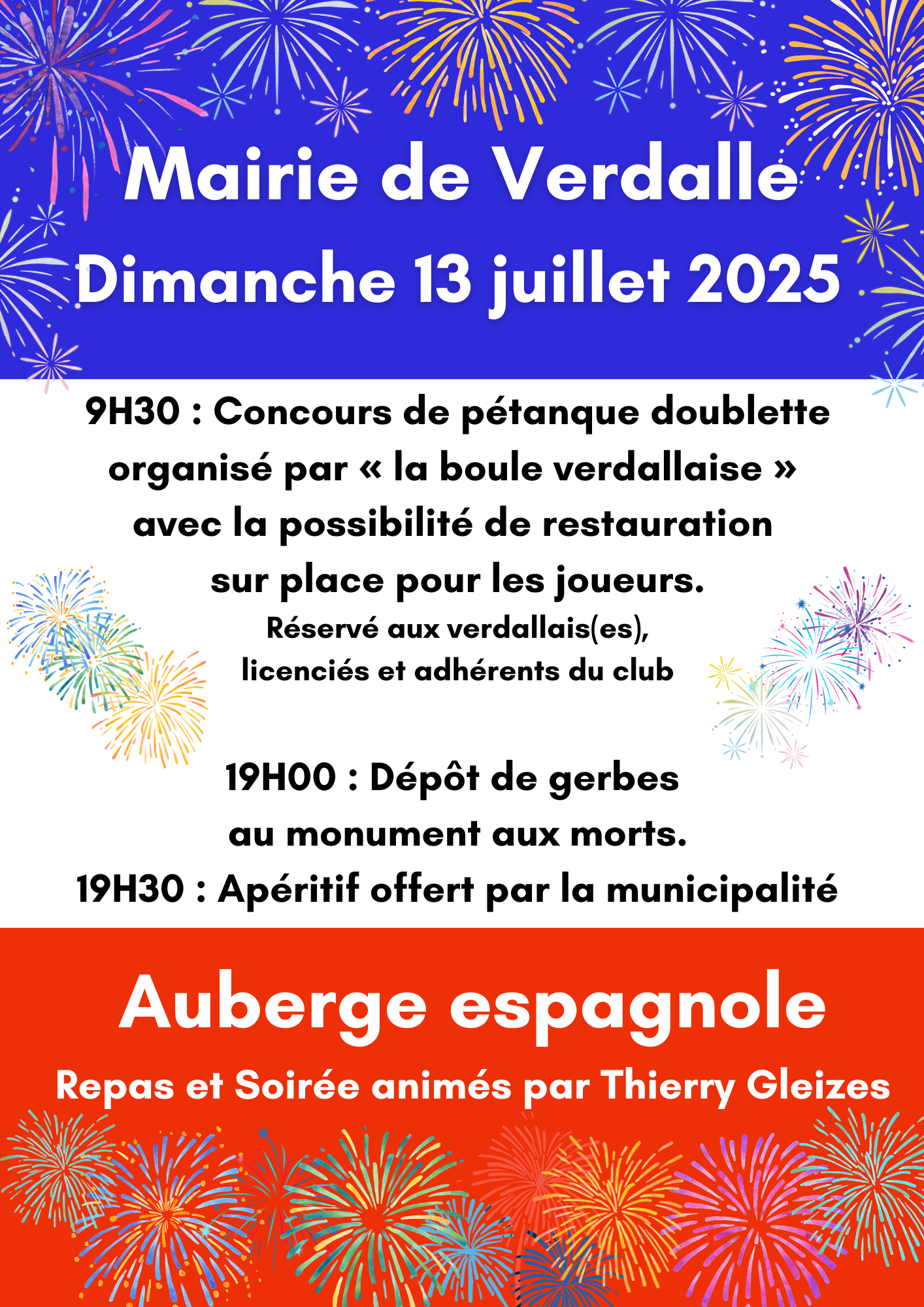 affiche 13 juillet