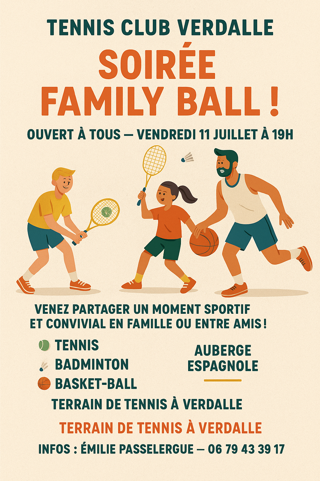 affiche soirée family ball