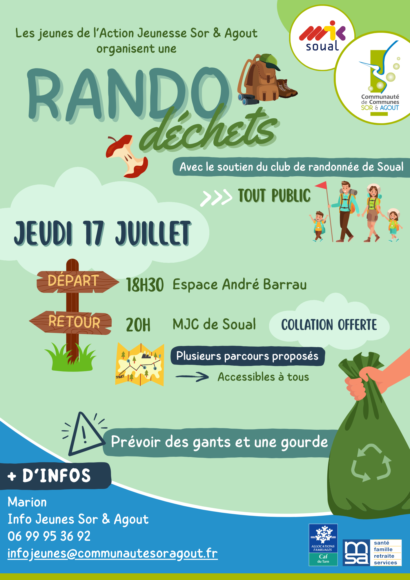affiche rando déchets