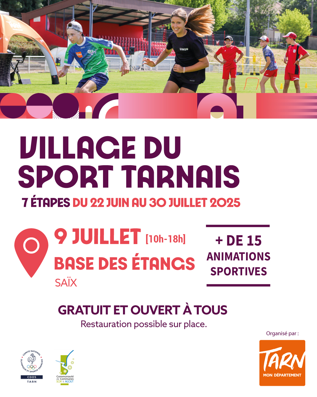 affiche du village du sport tarnais