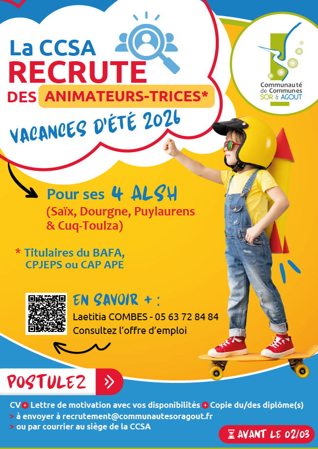 recrutement-ccsa-animateurs-vacances-été-2026