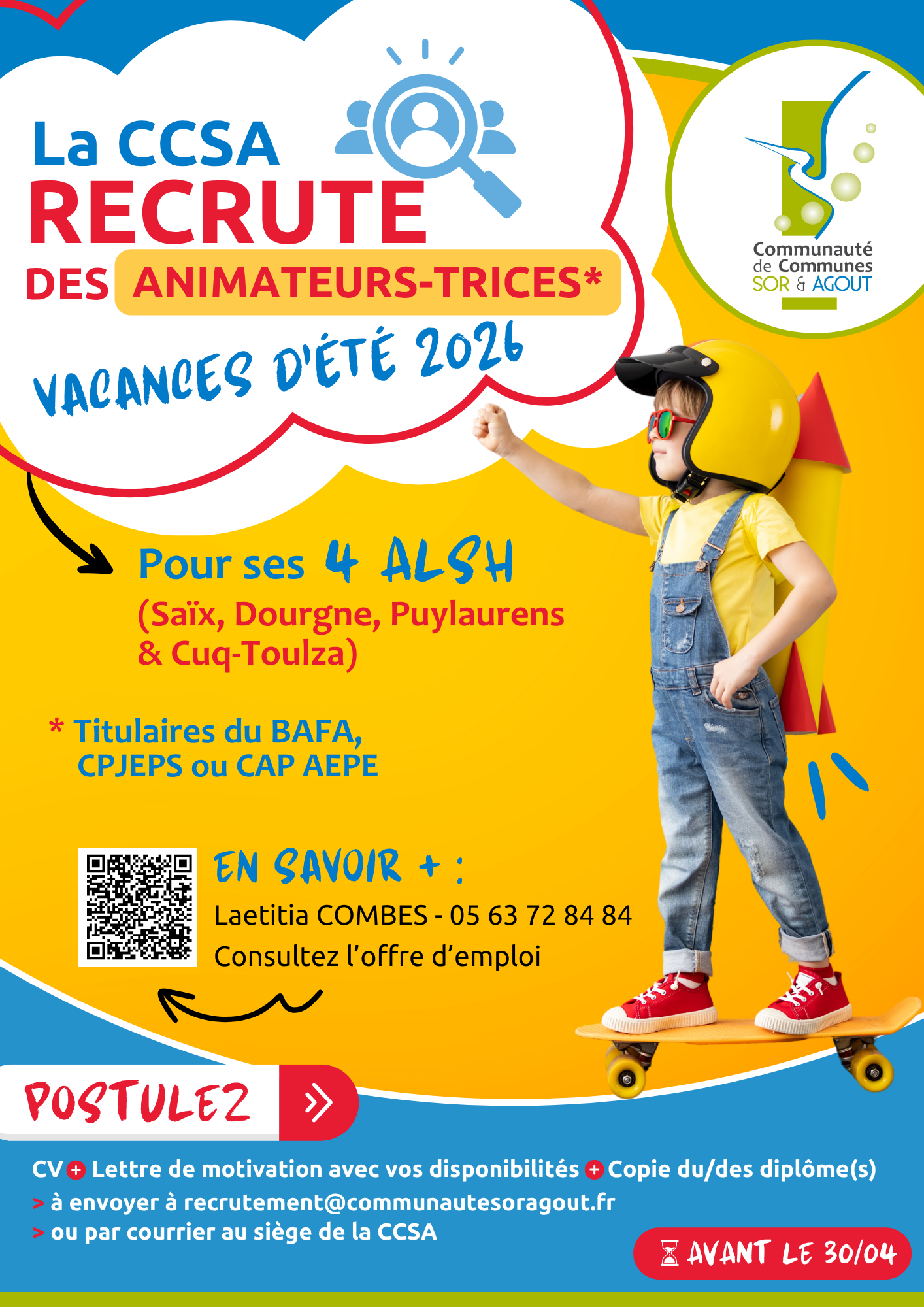 recrutement-animateurs-vacances-été-ccsa