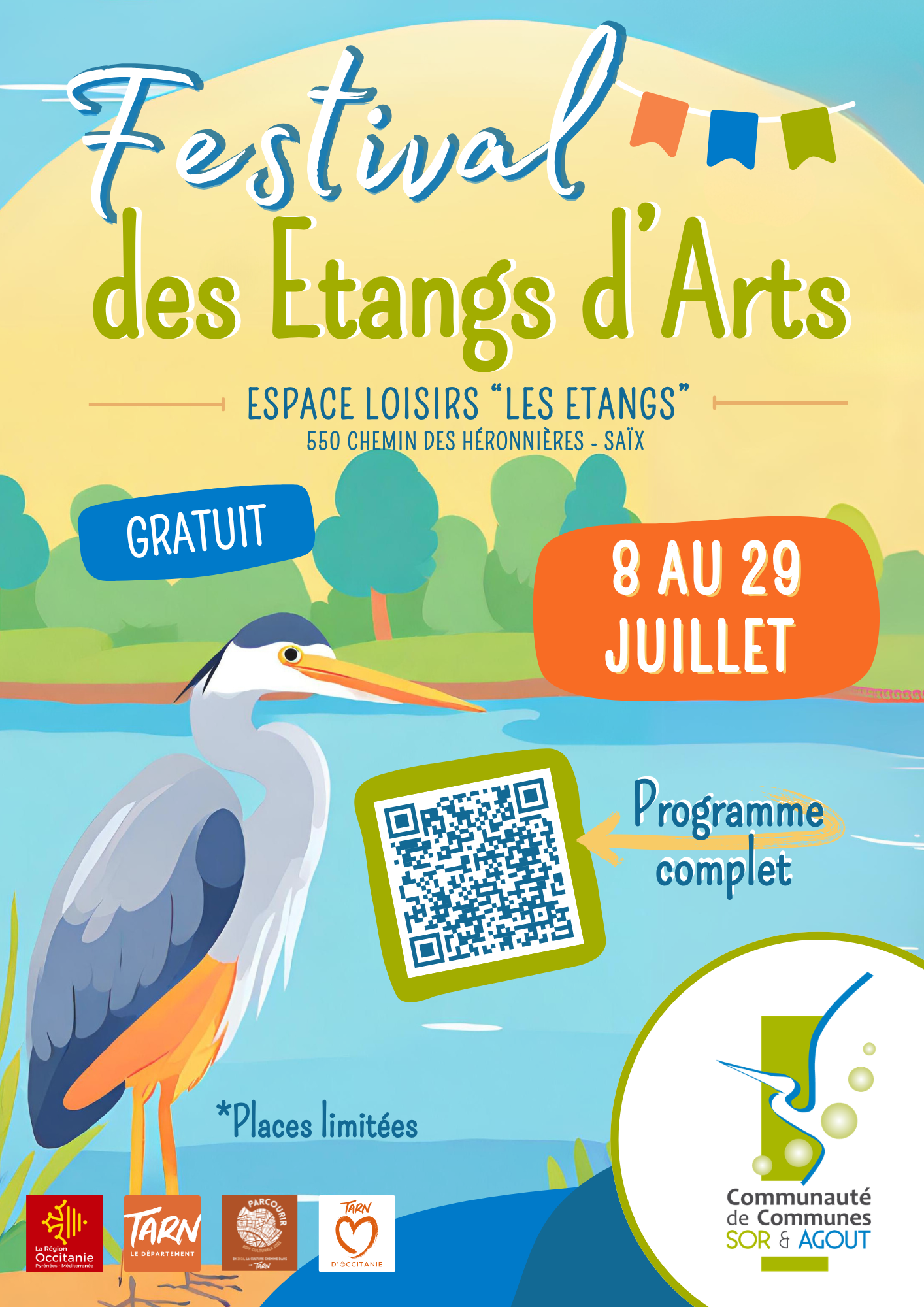 affiche présentant les dates du festival 2026 et donnant un QR code pour le programme