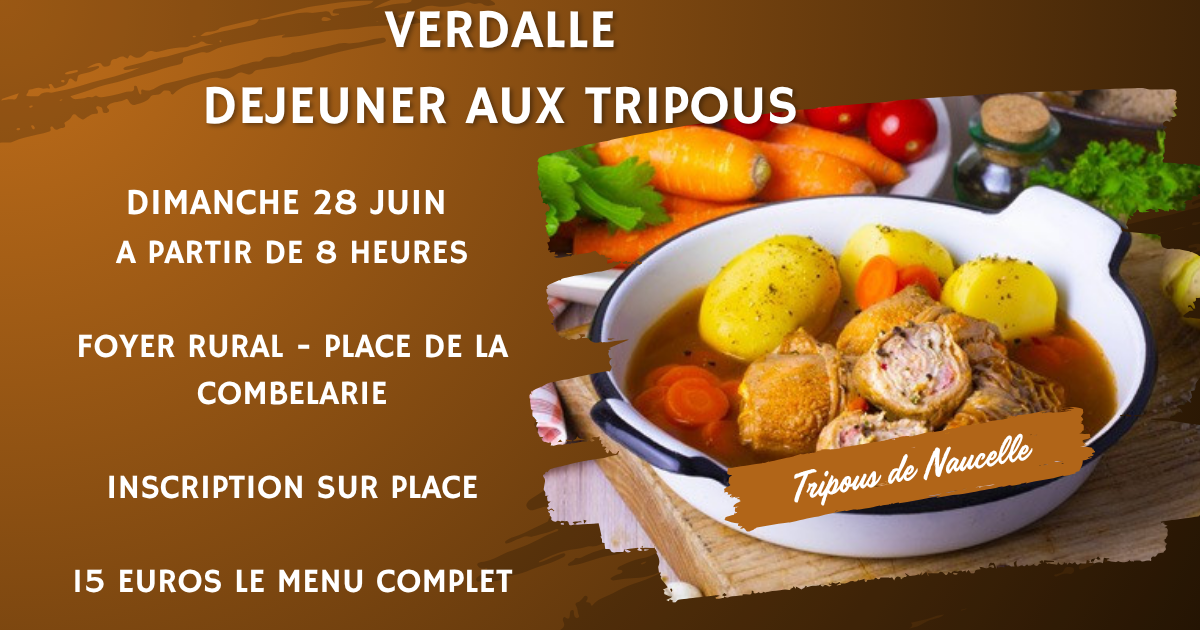 photo de tripous avec menu