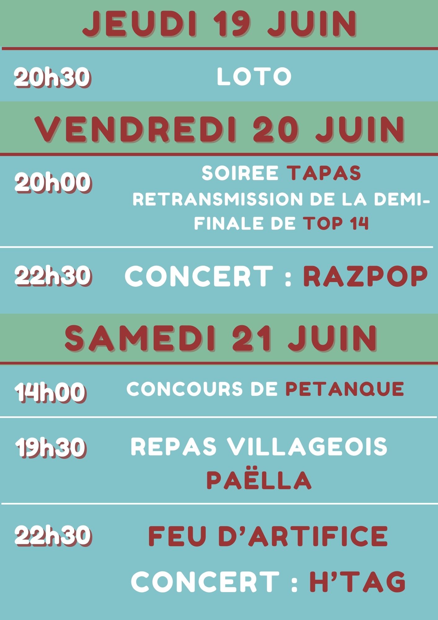 programme de la fête 1