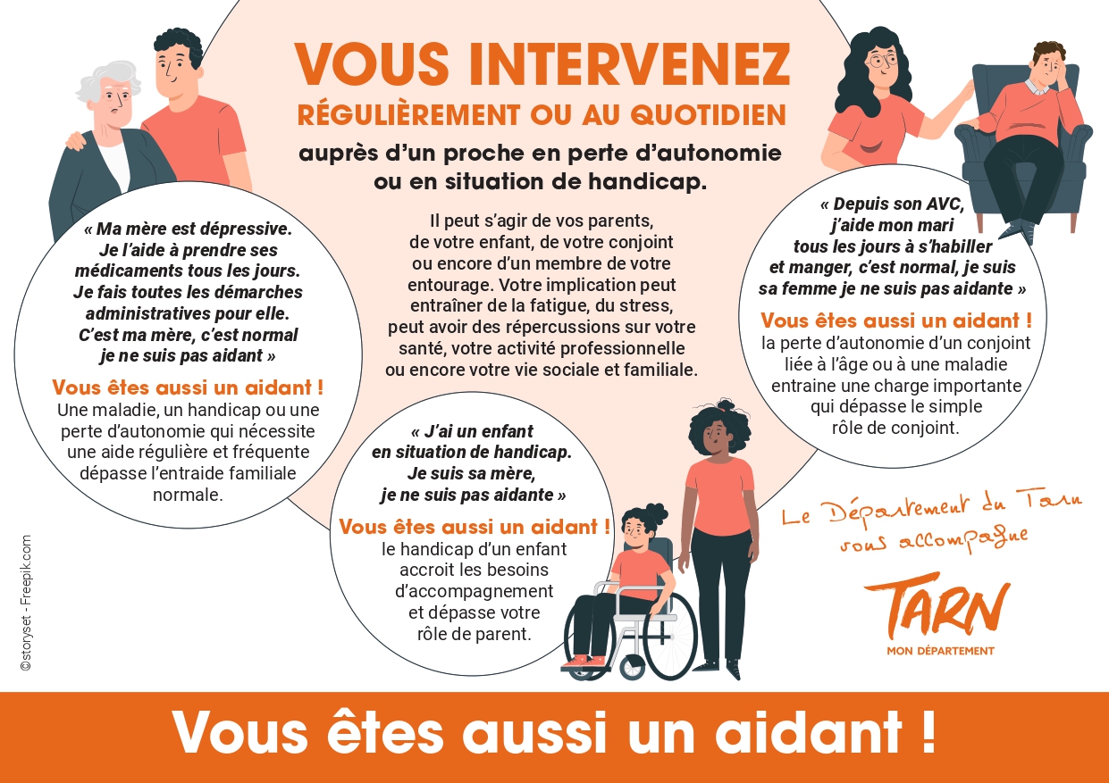 flyer vous êtes un aidant