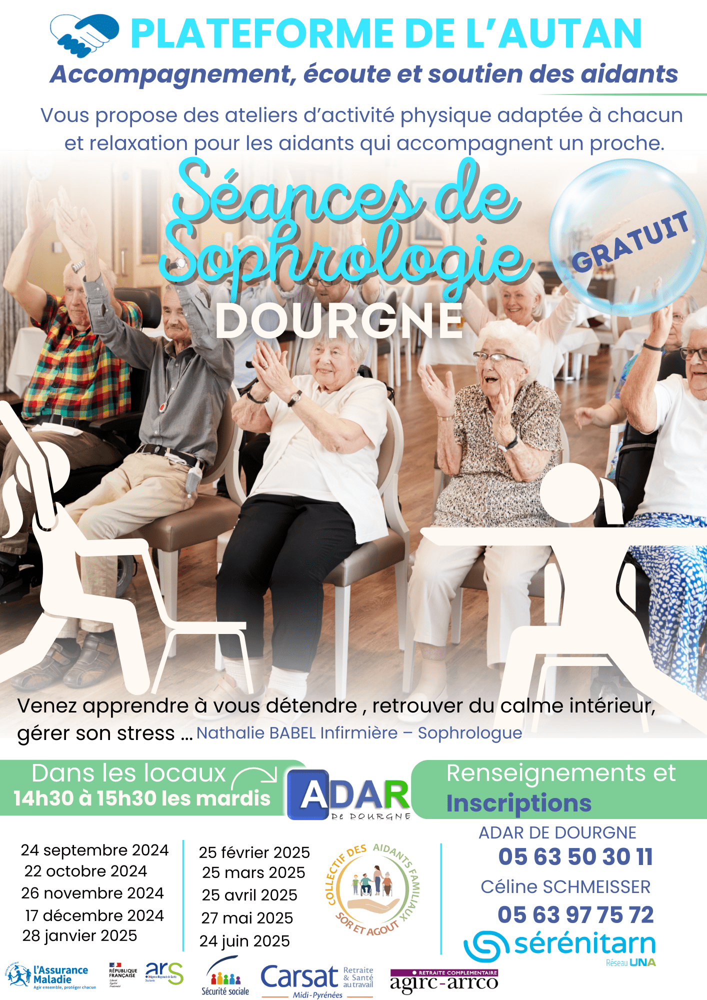 affiche sophrologie Dourgne