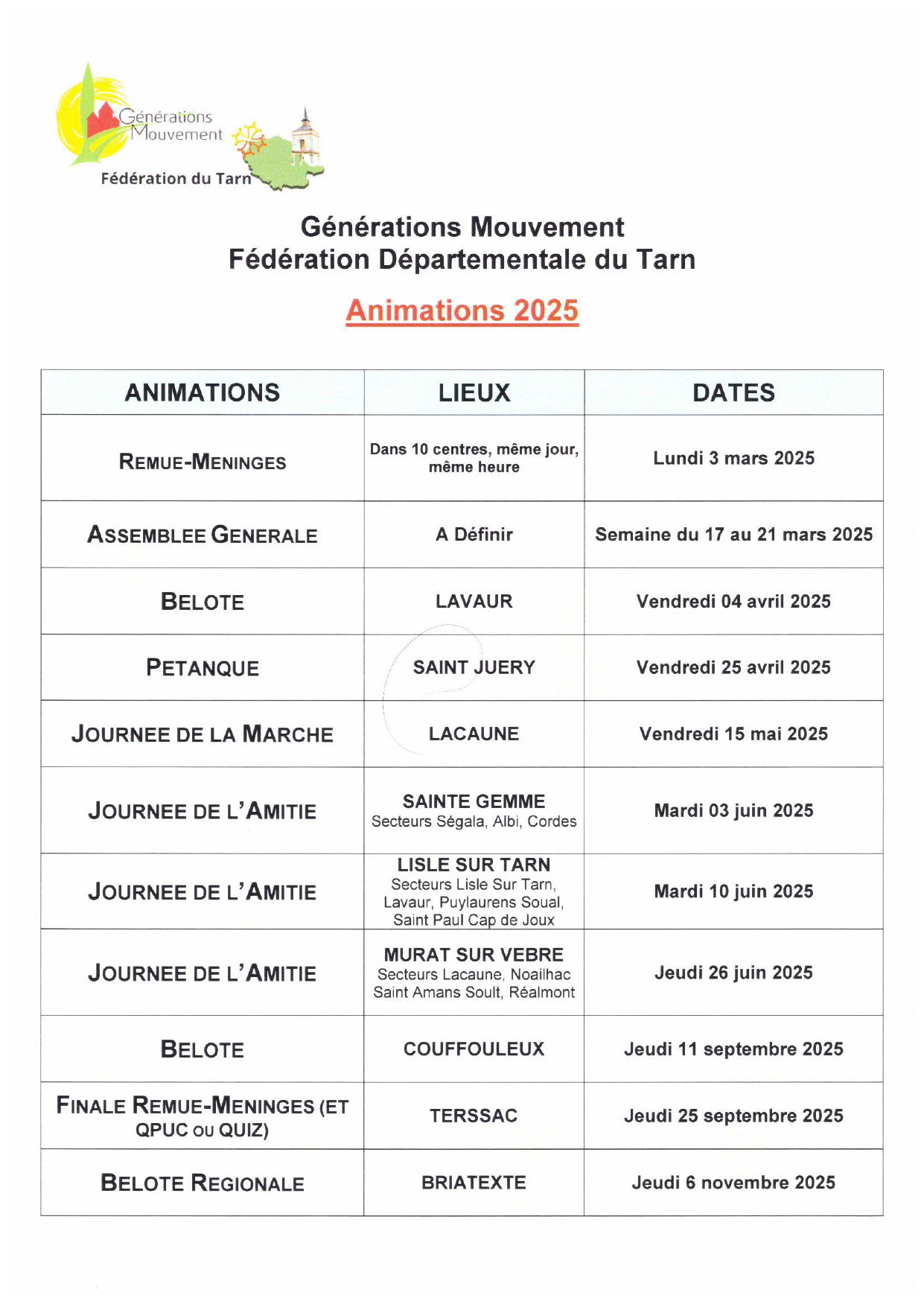 affiche animations