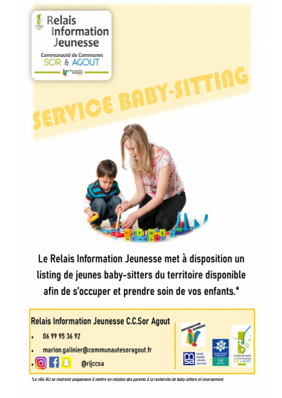 affiche babysitting