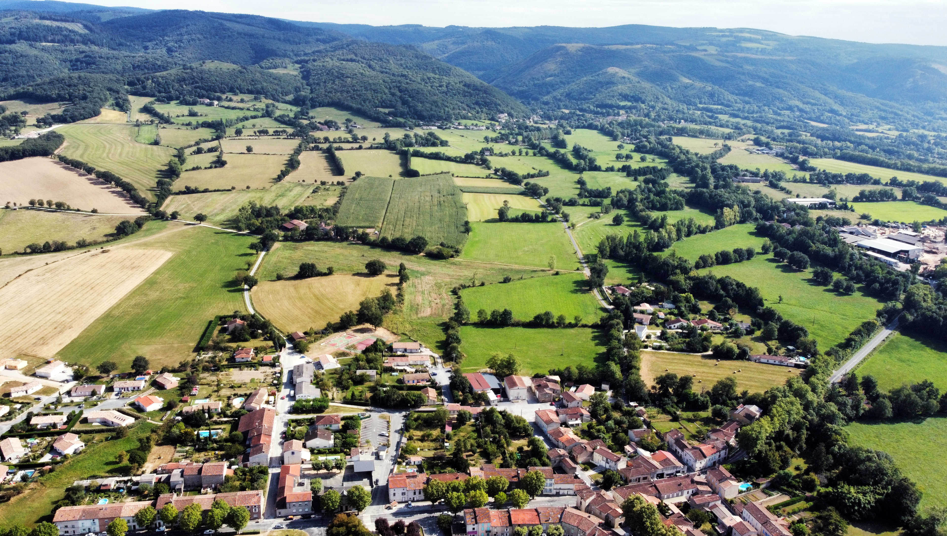 Verdalle vue du ciel