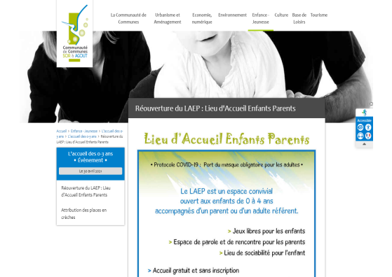 affiche accueil enfants parents