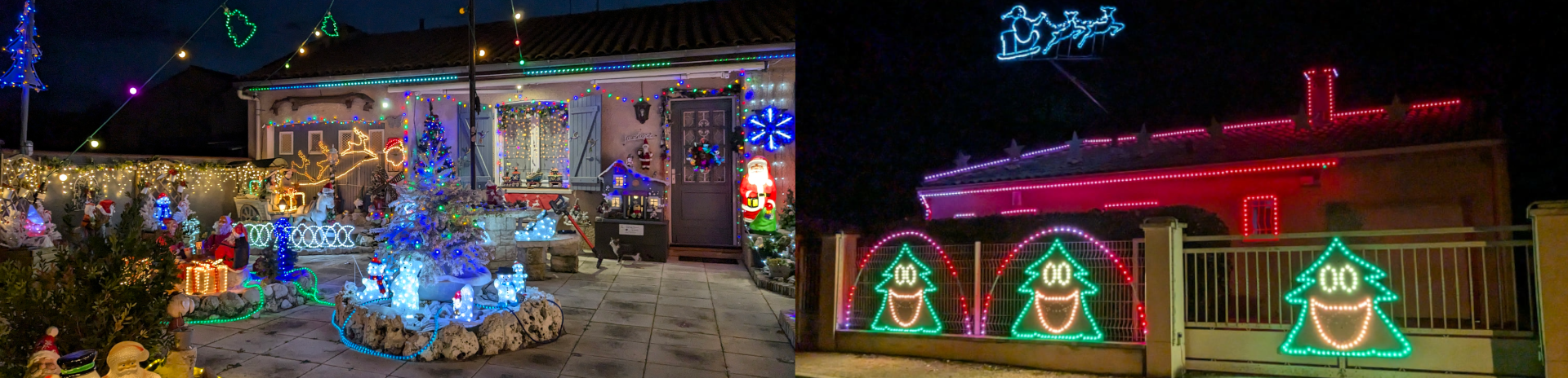 Verdalle, ses maisons décorées à Noël