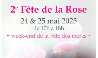 affiche 2ème fête de la rose