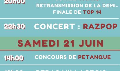 affiche fête de Verdalle