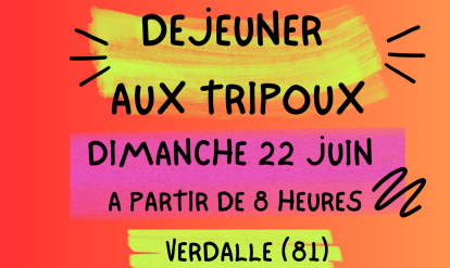 affiche déjeuner aux tripoux