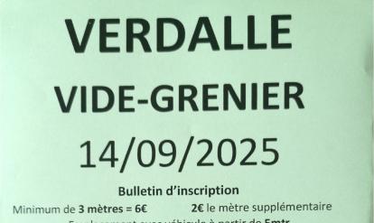 affiche vide grenier