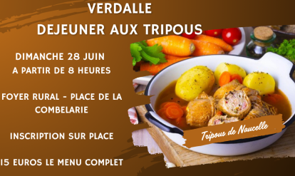 photo de tripous avec menu